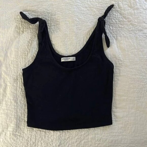 jcpenney Tops - Black Tie Shoulder Tank Top